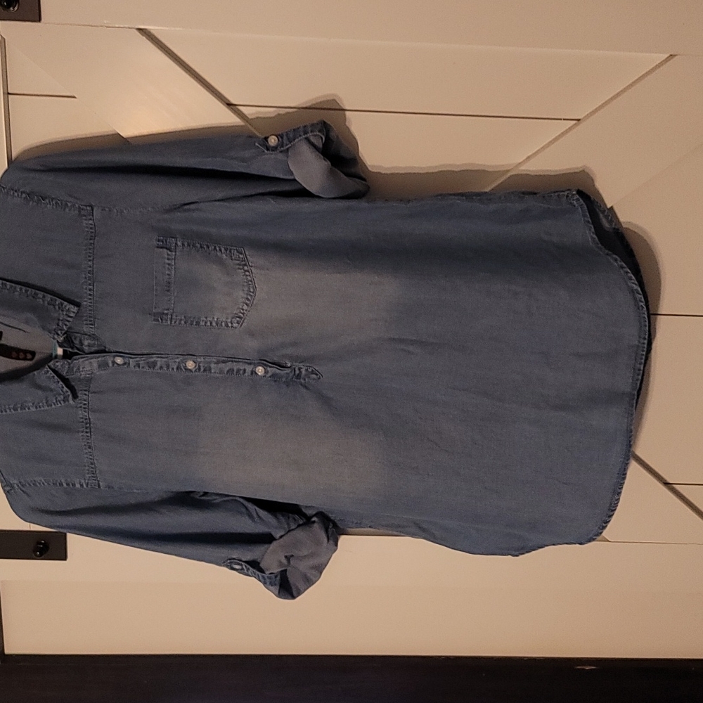 Denim Henley Shirt